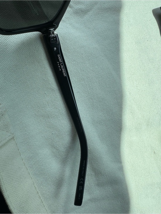 Yves Saint Laurent Black Designer Sunglasses Temple